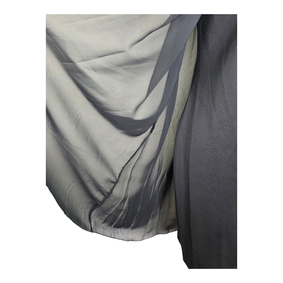 En Focus Black Beaded Neck Chiffon Cocktail Dress 14W Plus Size Formal - Picture 4 of 9